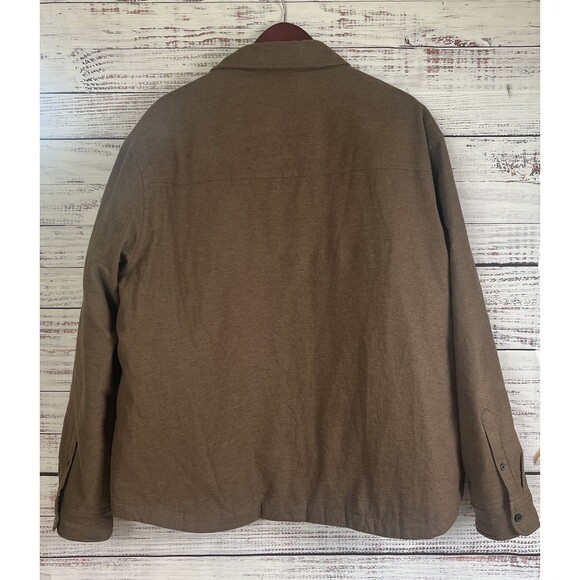 Everlane Dressy Men's Quilted  Field Jacket Brown Lined Chore Coat XL Heavy - Picture 2 of 11